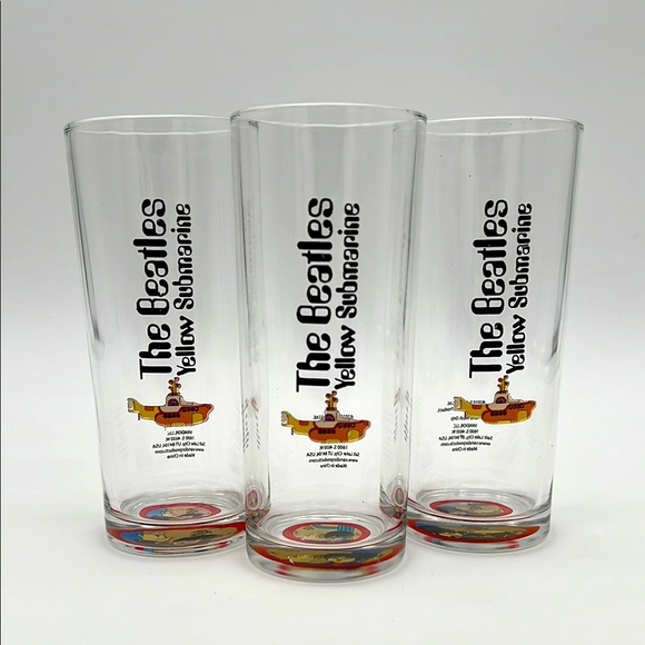 The Beatles Other - The Beatles Yellow Submarine Glasses 2010 (Set of 3)